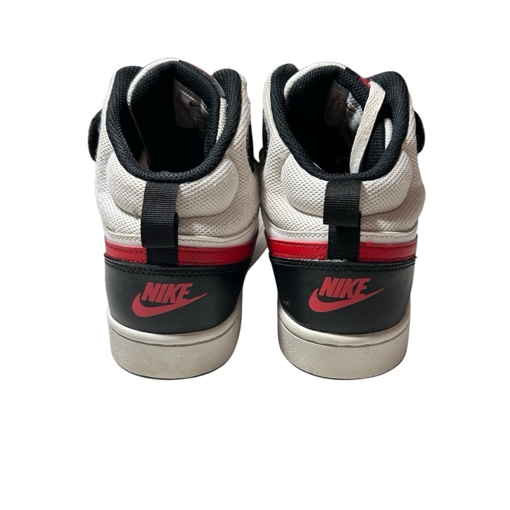 Nike Court Mid 2 White Red Black Size 7Y Youth Kids Shoes - Picture 3 of 6